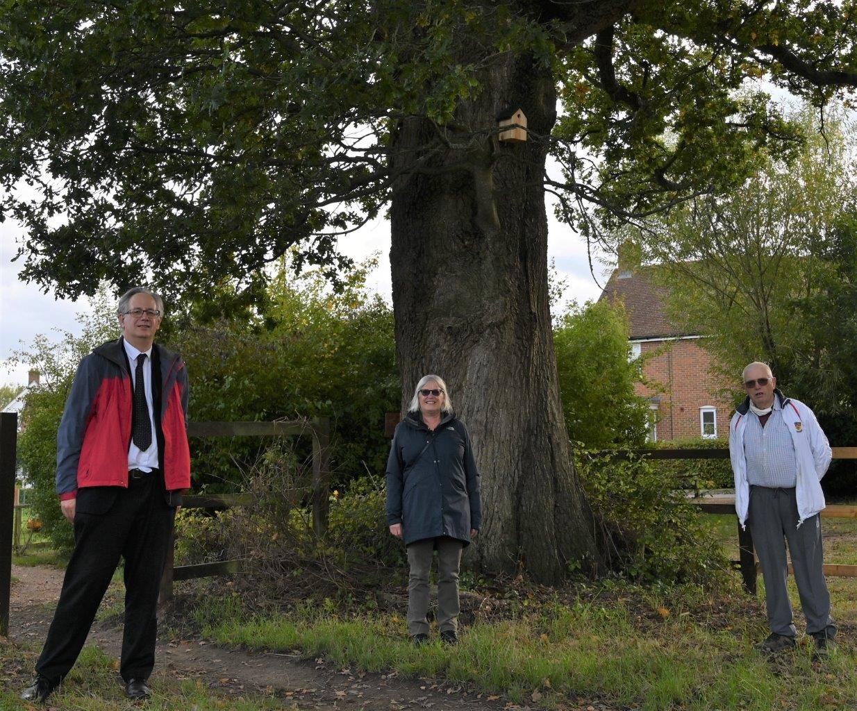 Bird and bee boxes installed on the Wilderness Field