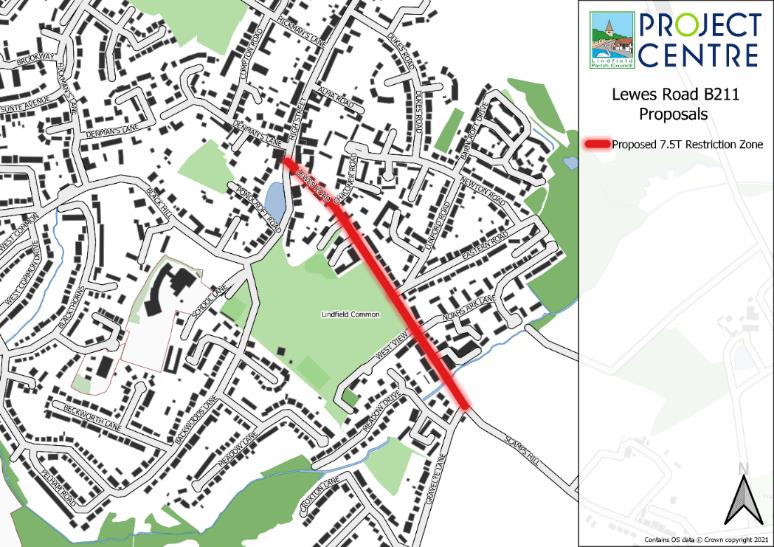 Consultation: Lewes Road B2111 – Proposed Weight limit restriction