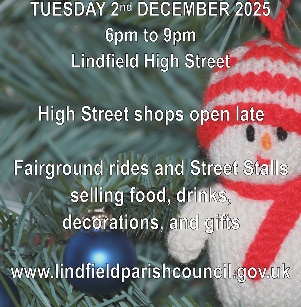 Village Christmas Festival Night 2nd December 2025